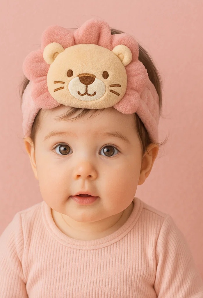 Leo Lion Baby Headband – Plush Cartoon Zodiac Style